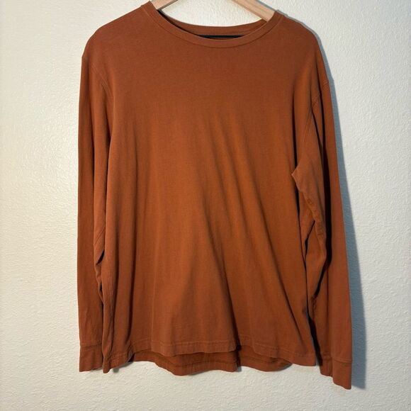 George T-Shirts Men Large Short Sleeve Blue Black Pocket Long Sleeve Bro… - Picture 6 of 8